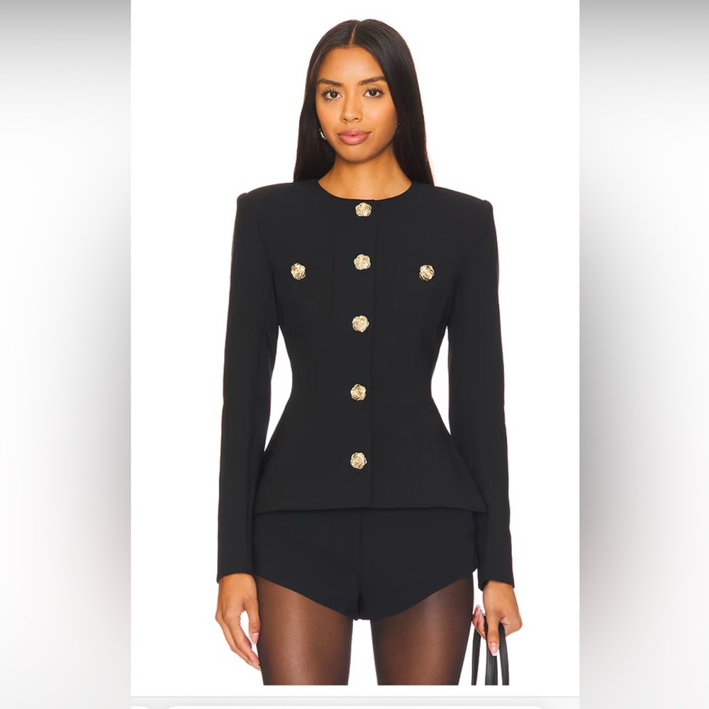 Revolve MAJORELLE Brooke Jacket in Black